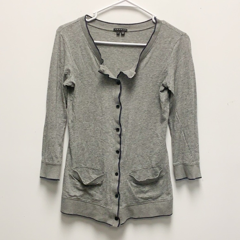 Theory button down cardigan